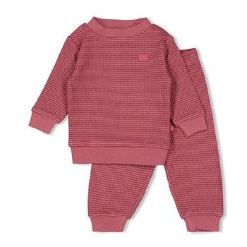 Feetje - Wafelpyjama - Berry