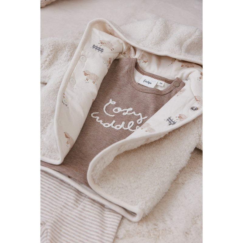 Feetje - Sleepy Sheepy - Longsleve - Bruin Melange