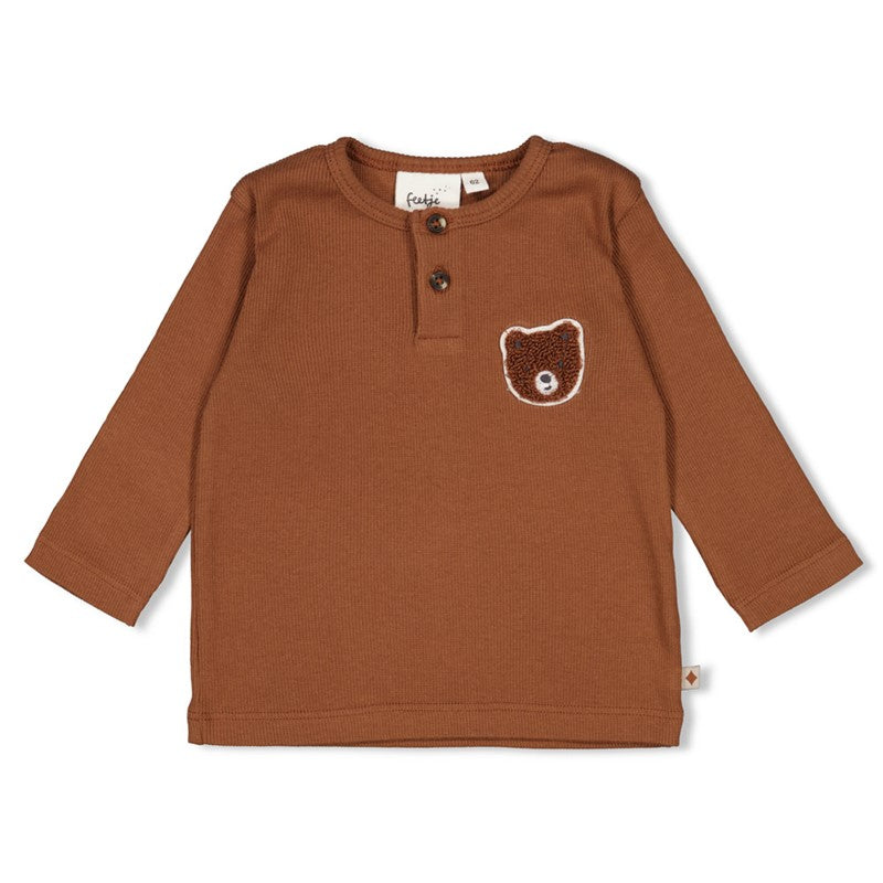 Feetje - Wild World - longsleve - Bruin