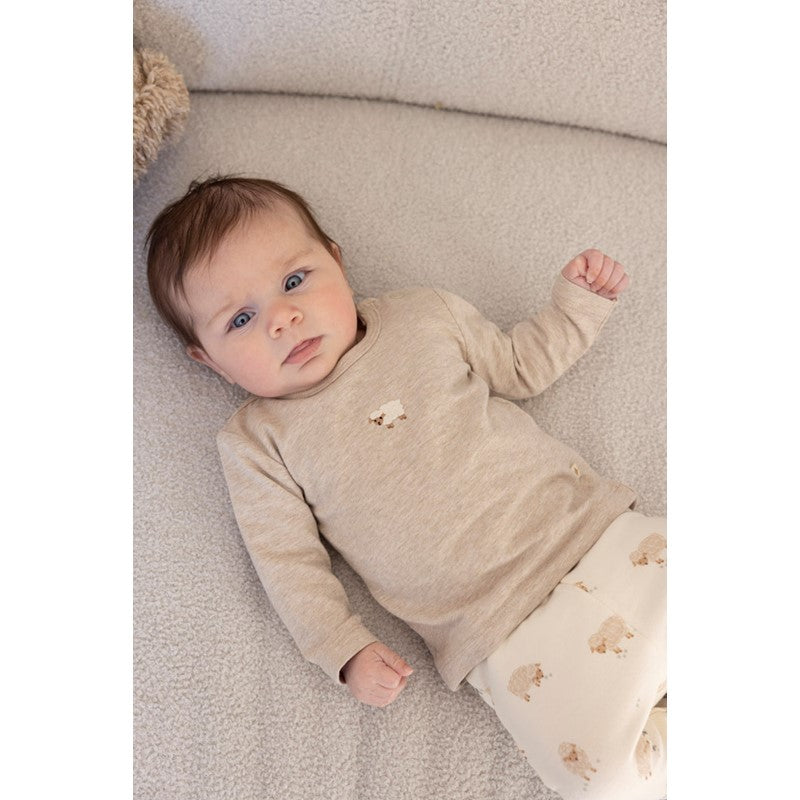 Feetje - Sleepy Sheepy -Longsleve - Taupe Melange