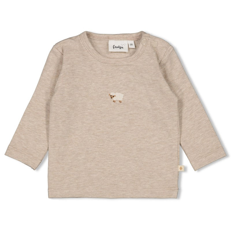 Feetje - Sleepy Sheepy -Longsleve - Taupe Melange