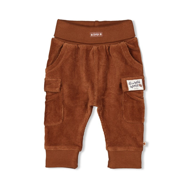 Feetje - Wild World - Broek velours RIB - Bruin