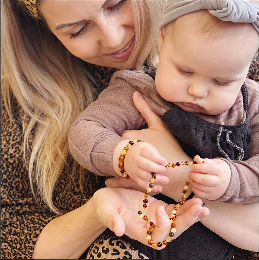 Baltic Natural Amber – Baby Armband / Enkelbandje (Mix)