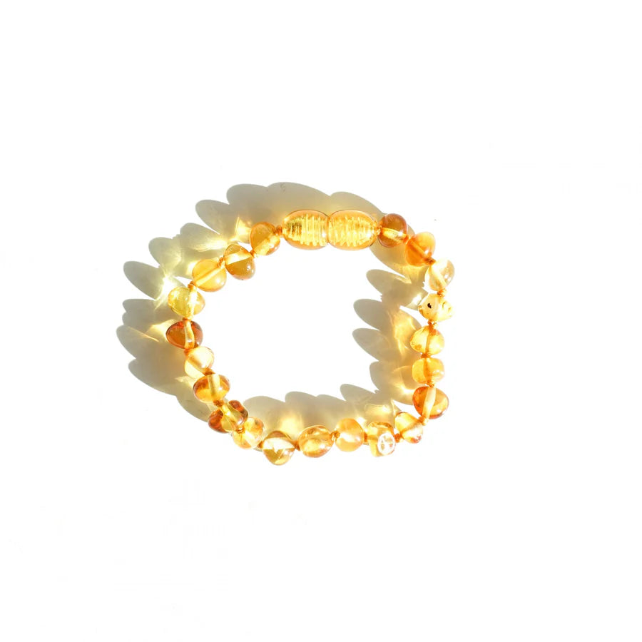 Baltic Natural Amber – Baby Armband / Enkelbandje (Honing)
