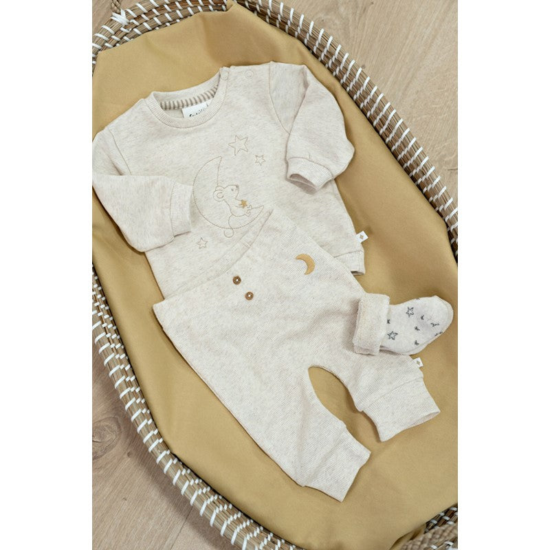 Feetje Over the Moon for You - Broek rib Offwhite Melange