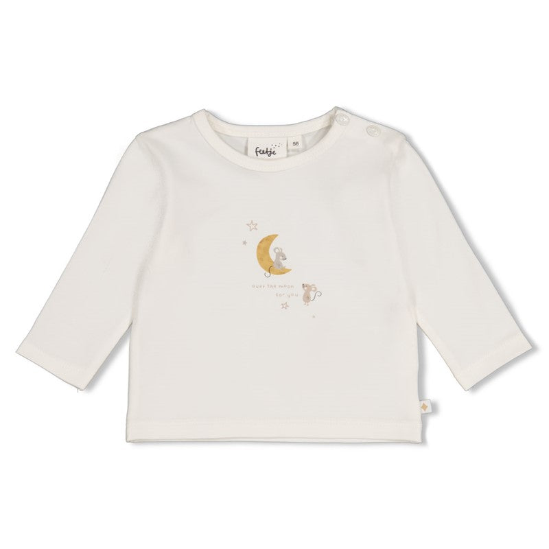 Feetje Over the Moon for You - Longsleeve Offwhite