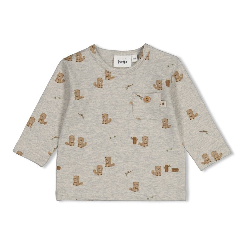 Feetje Tiny Timber Tales - Longsleeve Grey Melange