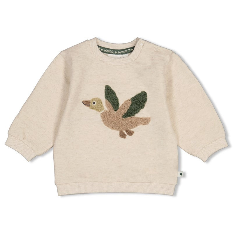 Feetje Wiggle and Waddle - Offwhite Melange Trui