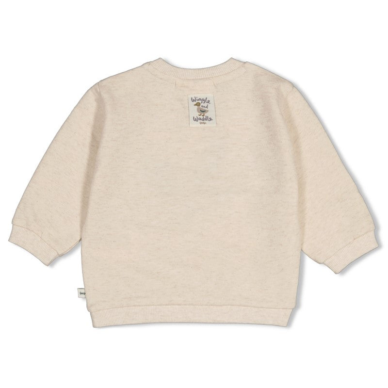 Feetje Wiggle and Waddle - Offwhite Melange Trui