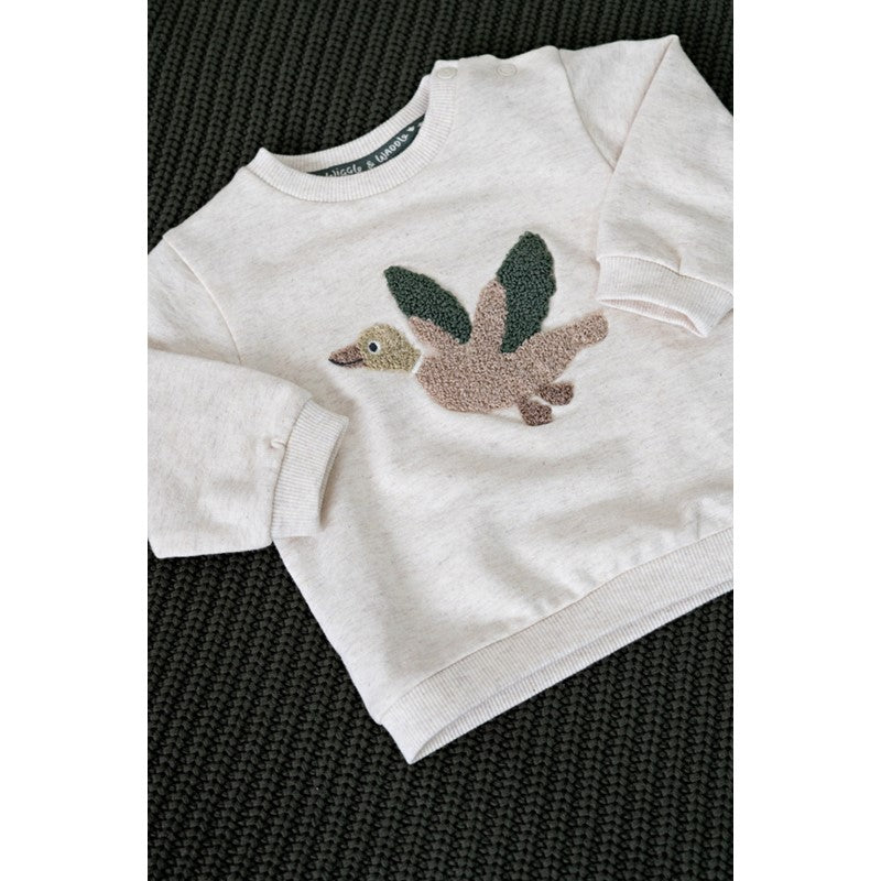 Feetje Wiggle and Waddle - Offwhite Melange Trui