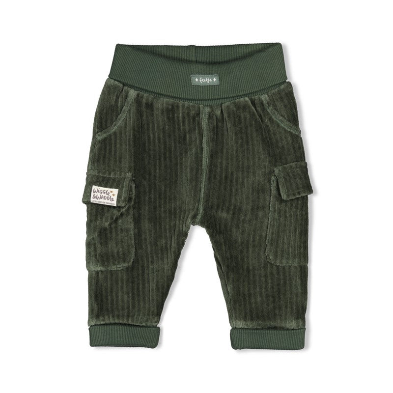 Feetje Wiggle and Waddle - Broek Velvet Groen