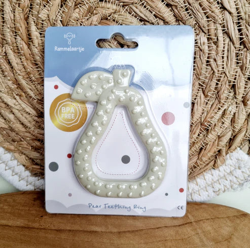 Rammelaartje Teether Pear Beige