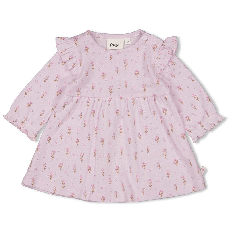 Feetje - Jurk pointelle rib AOP