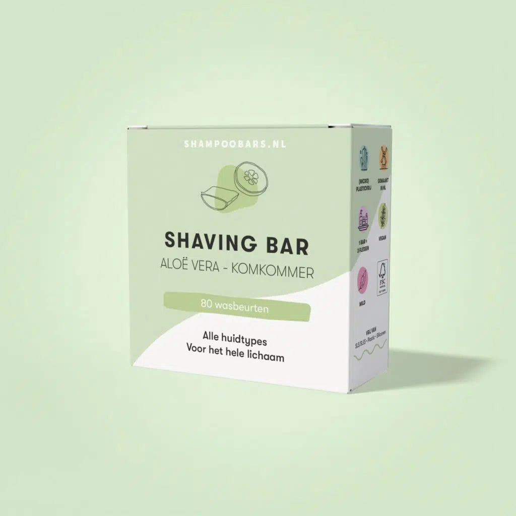 Shaving Bar Aloë Vera en Komkommer